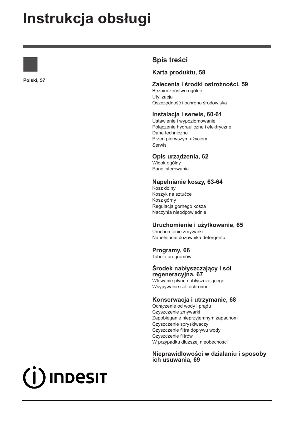 Indesit DIF-14B1-EU User Manual | Page 57 / 84