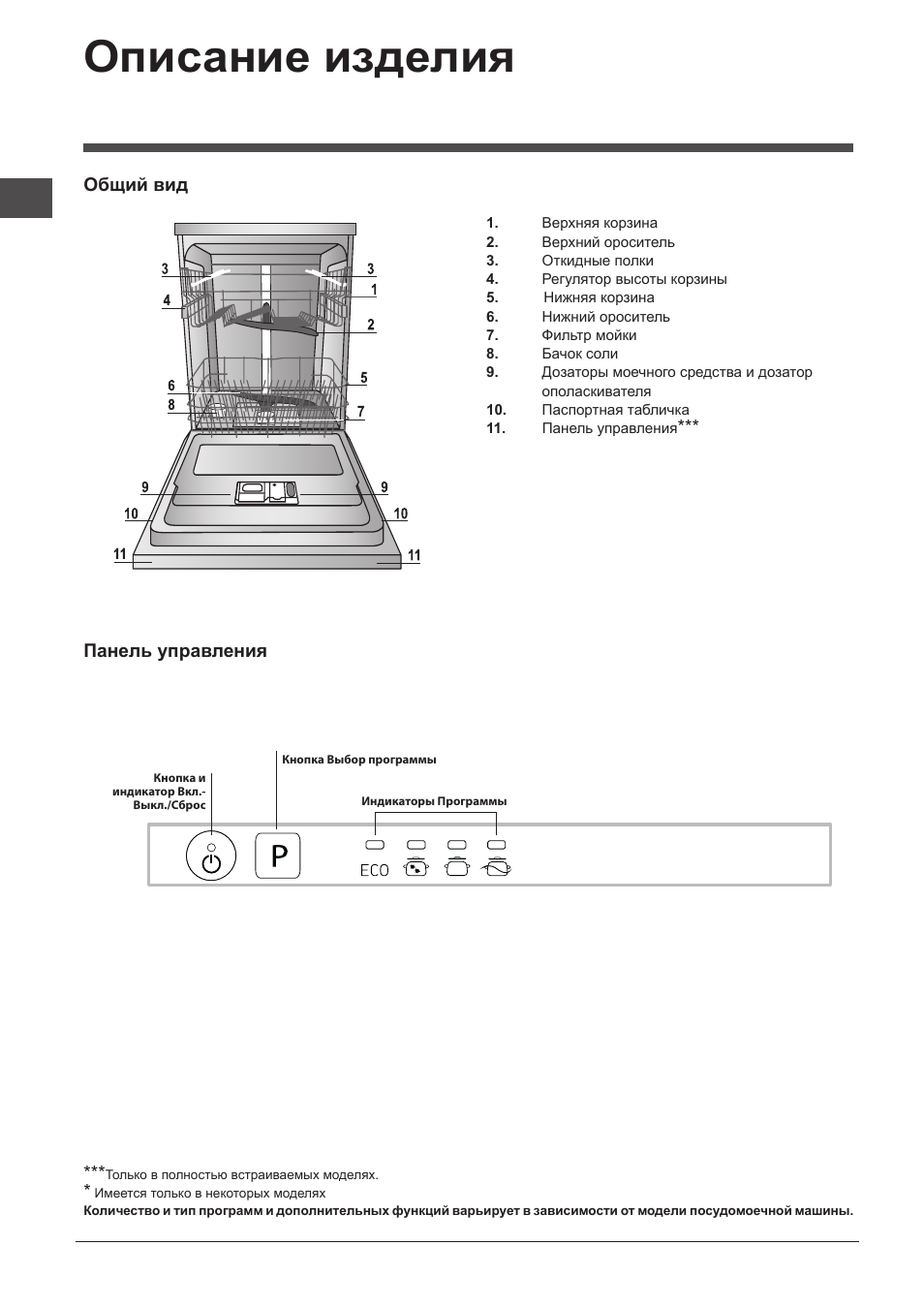 Описание изделия | Indesit DIF-14B1-EU User Manual | Page 76 / 84