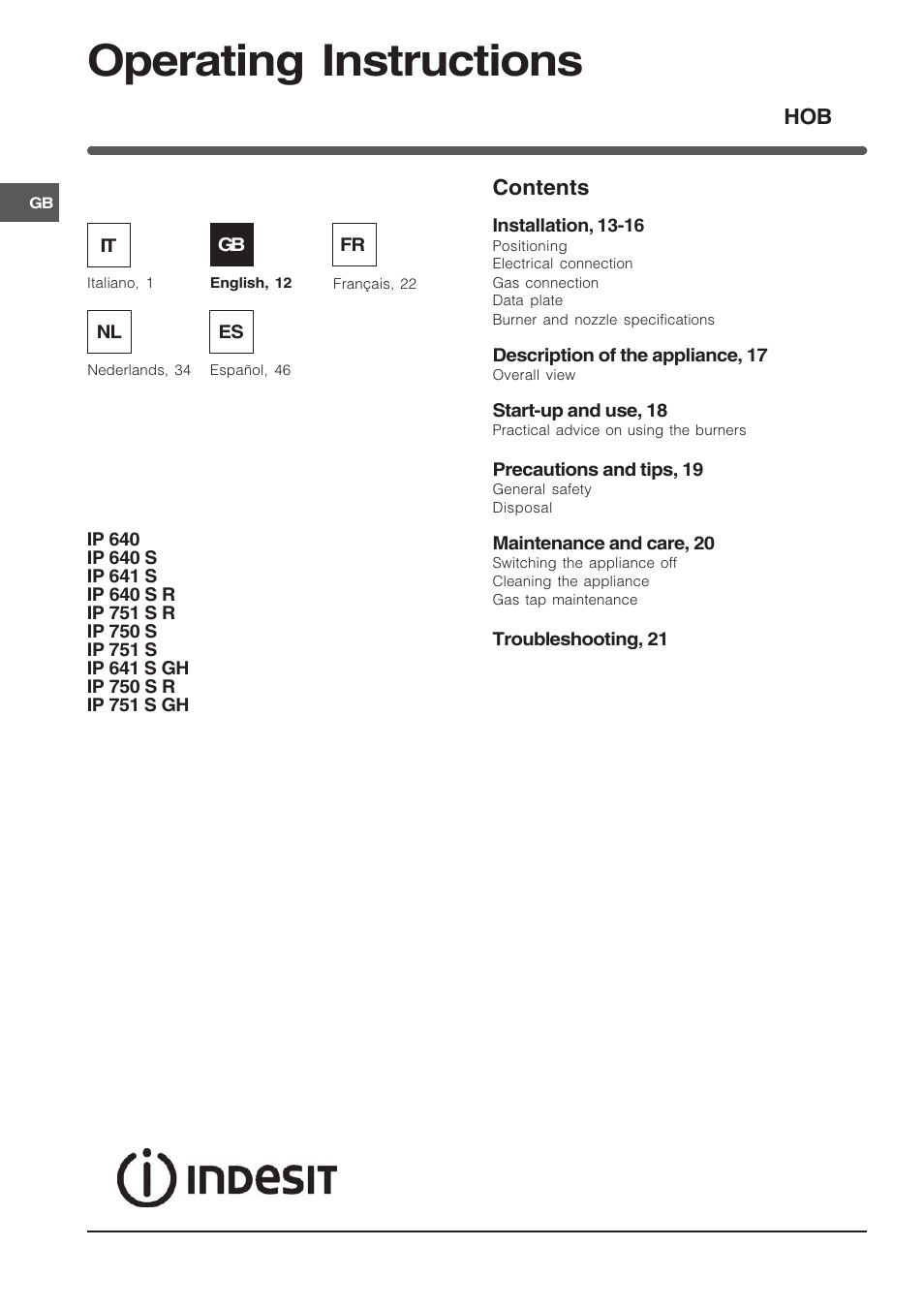 Indesit IP-640-S-(AV)-R User Manual | Page 12 / 56
