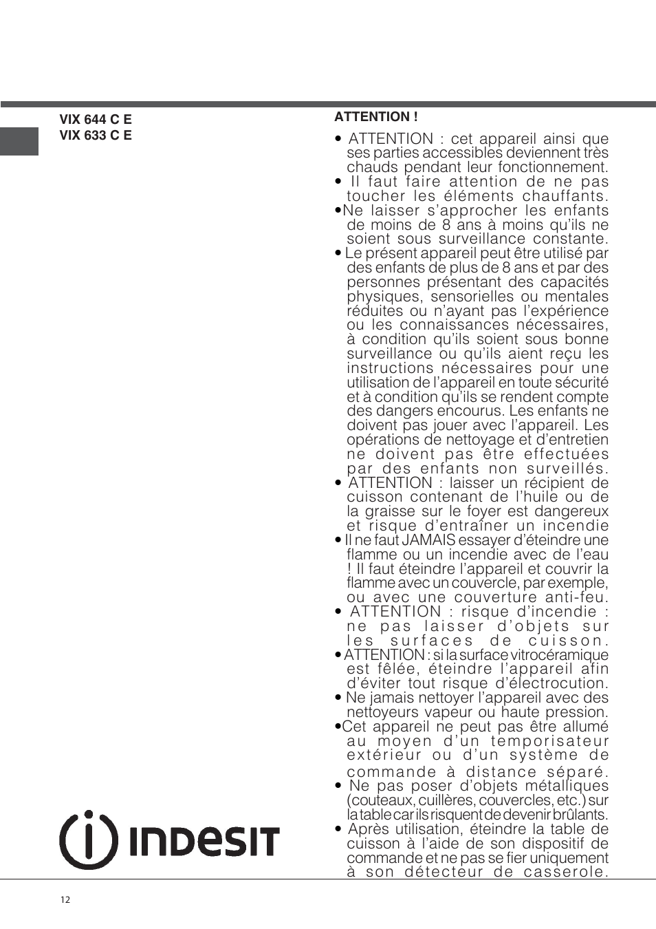 108908_fr | Indesit VIX-644-C-E User Manual | Page 12 / 84