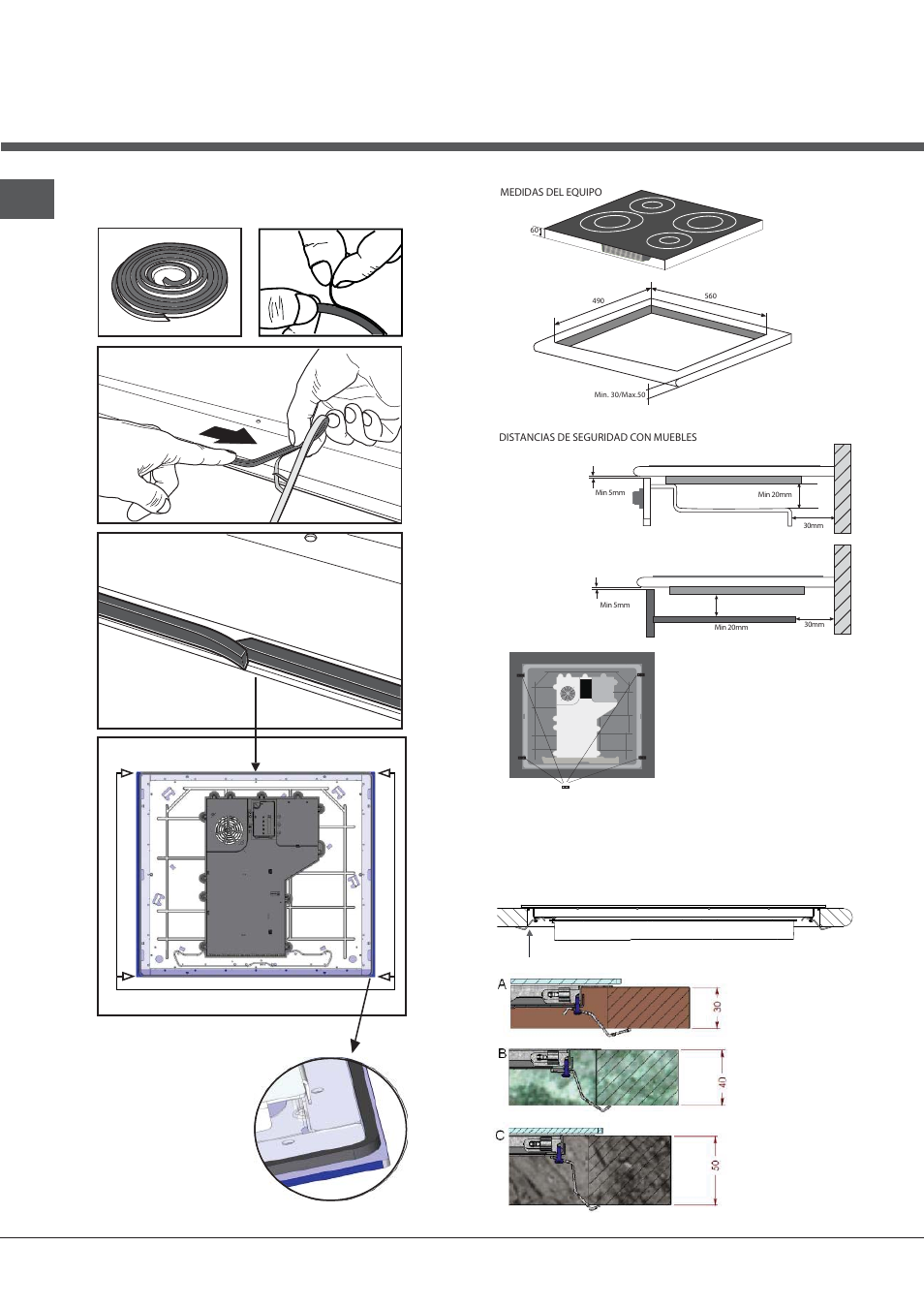 Instalación de la arandela de seguridad | Indesit VIX-644-C-E User Manual | Page 24 / 84