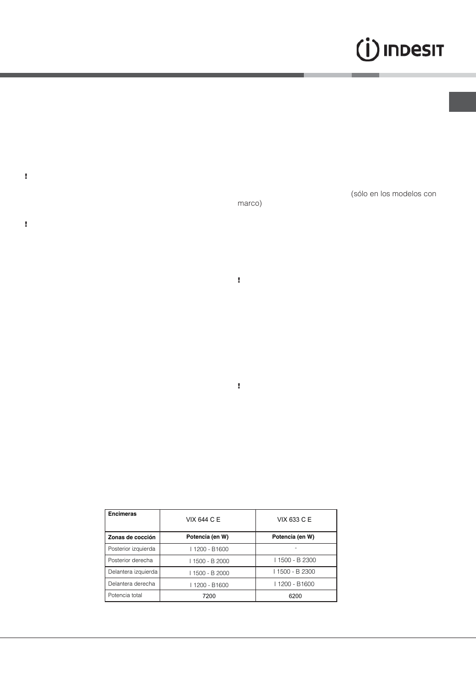 Mantenimiento y cuidados, Interrumpir el suministro de corriente eléctrica, Limpiar el aparato | Desmontar la encimera, Descripción técnica de los modelos | Indesit VIX-644-C-E User Manual | Page 31 / 84