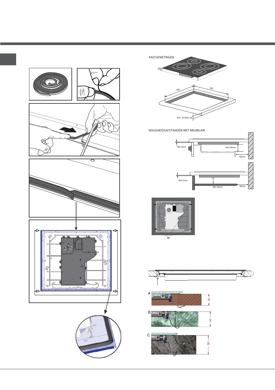 Installation der sicherungsscheibe | Indesit VIX-644-C-E User Manual | Page 54 / 84