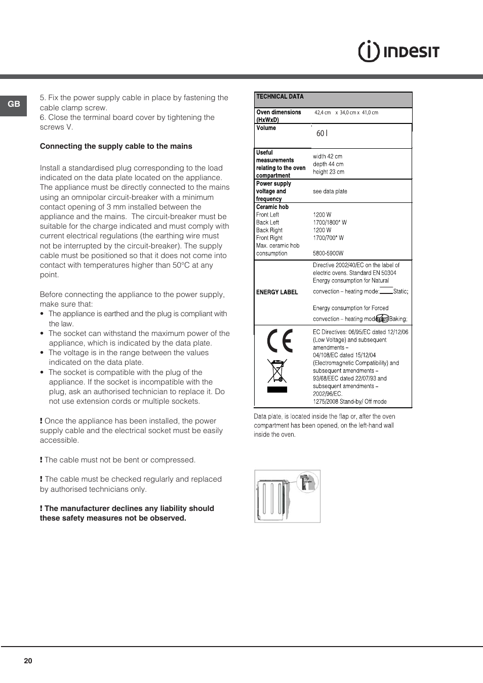 Indesit I5V7H6A(X)-EU User Manual | Page 20 / 76