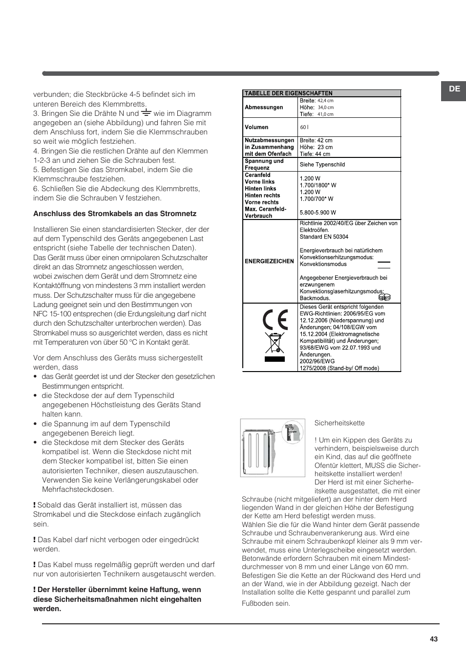 Indesit I5V7H6A(X)-EU User Manual | Page 43 / 76