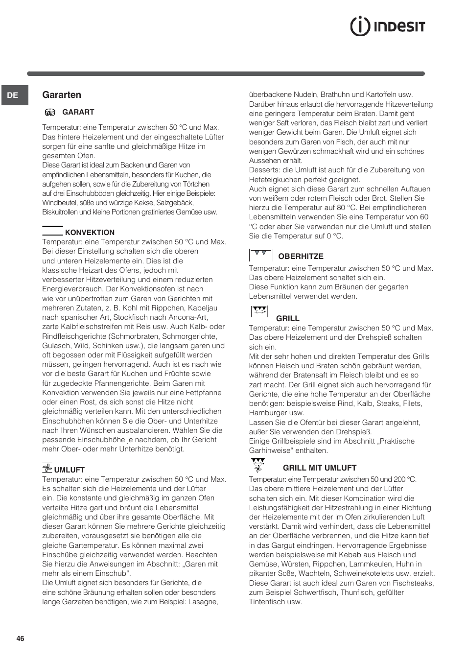 Indesit I5V7H6A(X)-EU User Manual | Page 46 / 76