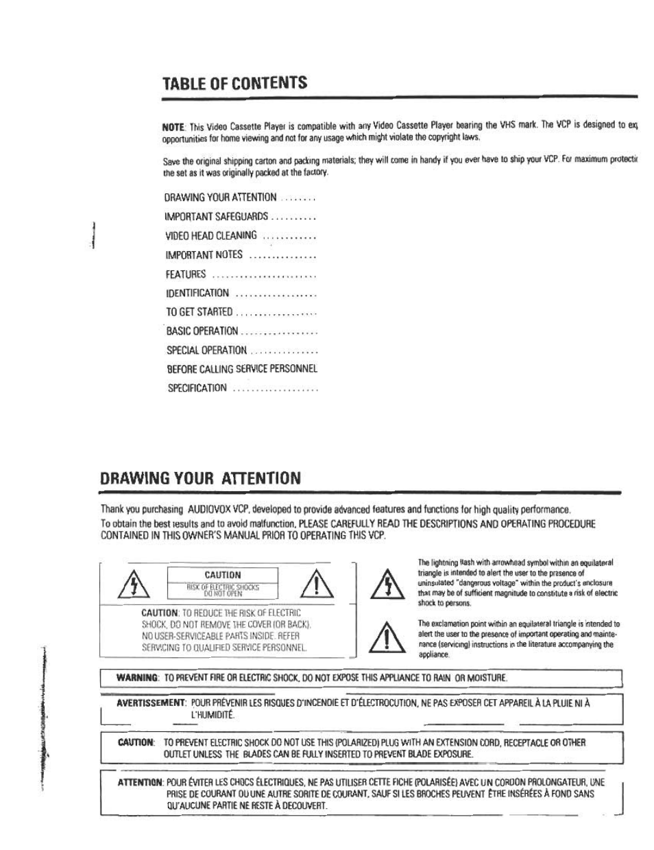Audiovox AVP7180 User Manual | Page 3 / 18