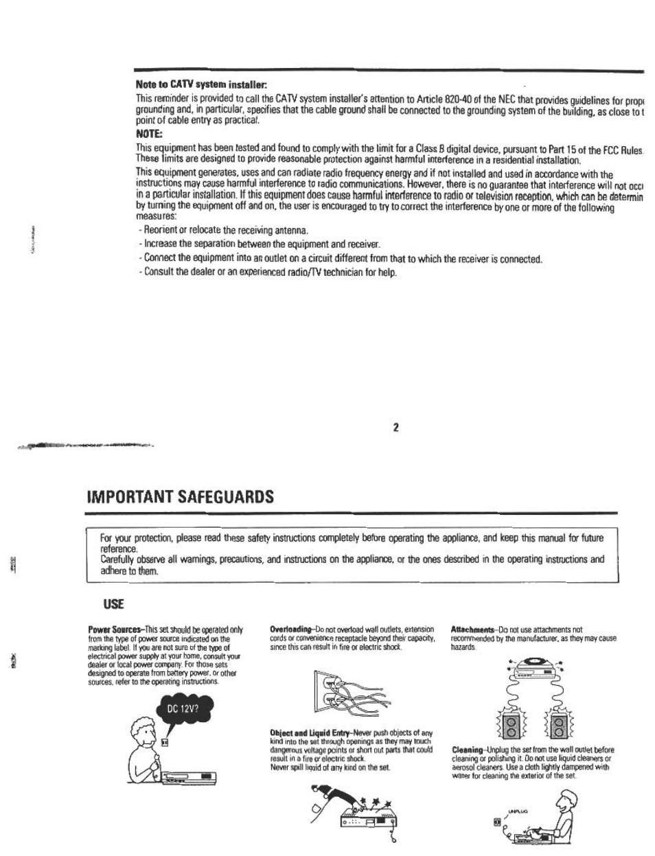 Important safeguards | Audiovox AVP7180 User Manual | Page 4 / 18