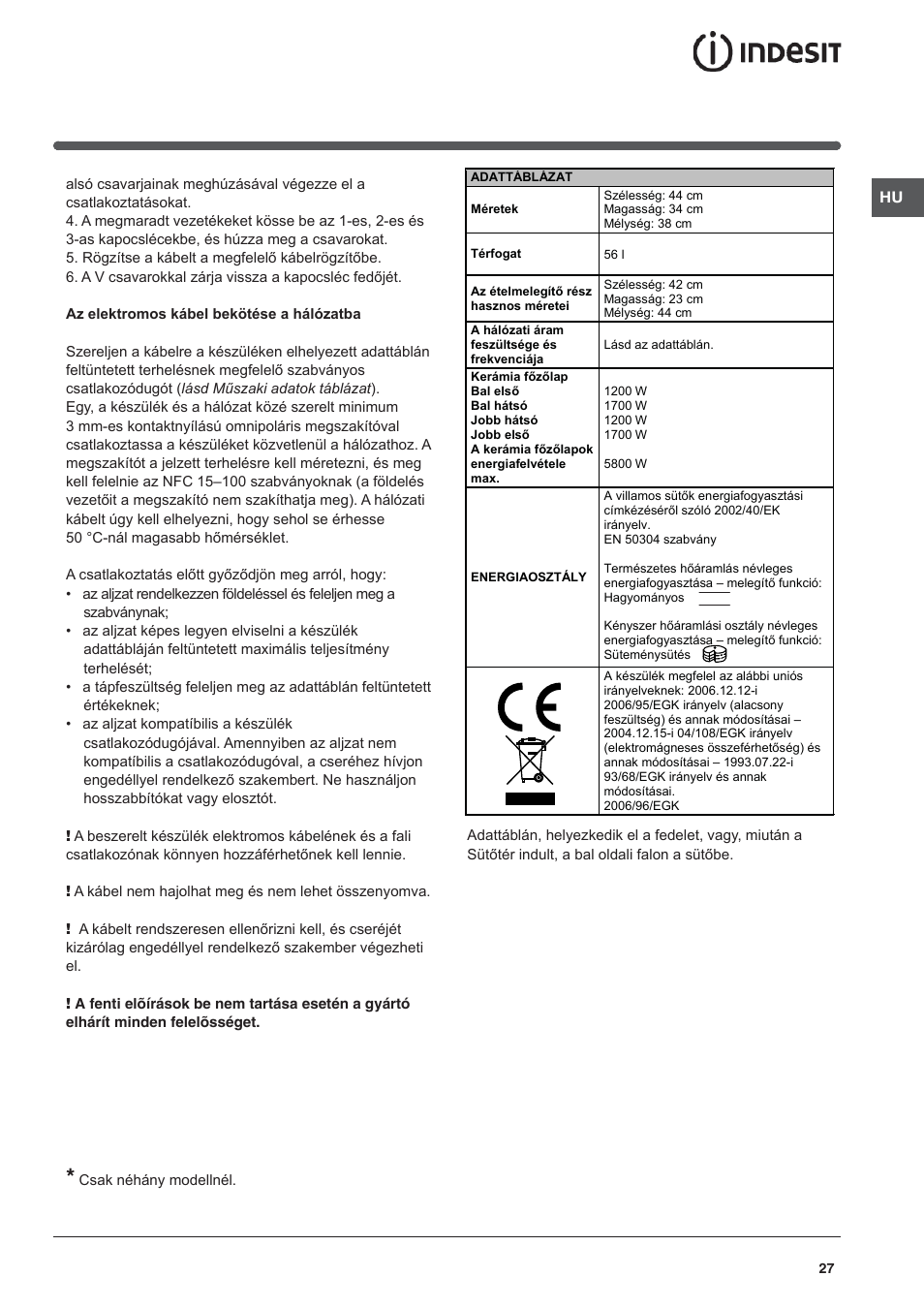 Indesit KN3C62A(W)-EU-S User Manual | Page 27 / 60