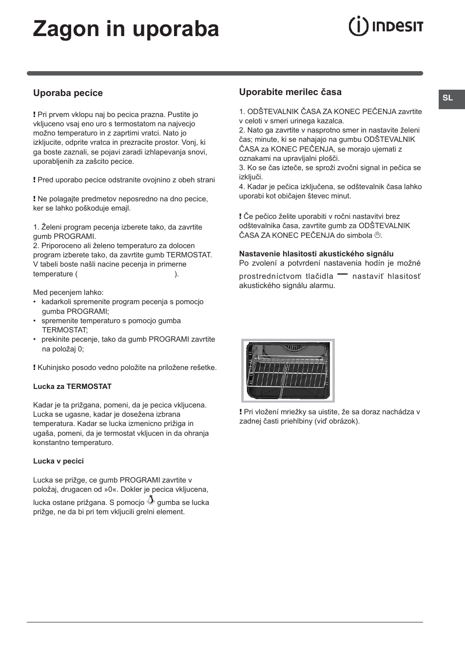 Zagon in uporaba | Indesit KN3C62A(W)-EU-S User Manual | Page 45 / 60