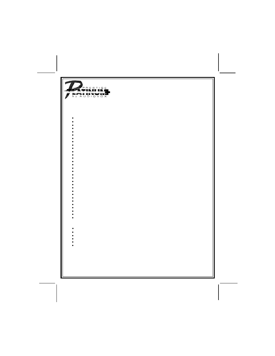 Audiovox aps-786t User Manual | 12 pages