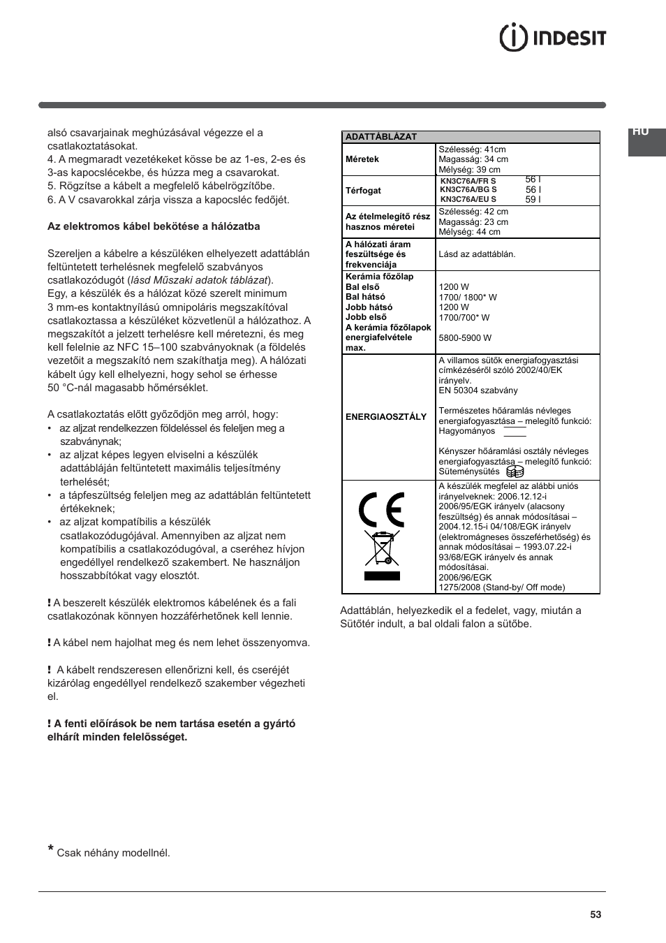 Indesit KN3C76A(X)-EU-S User Manual | Page 53 / 64