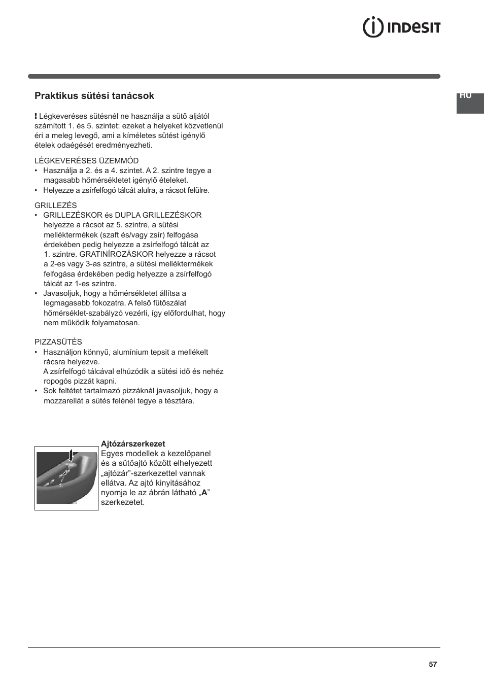 Praktikus sütési tanácsok | Indesit KN3C76A(X)-EU-S User Manual | Page 57 / 64