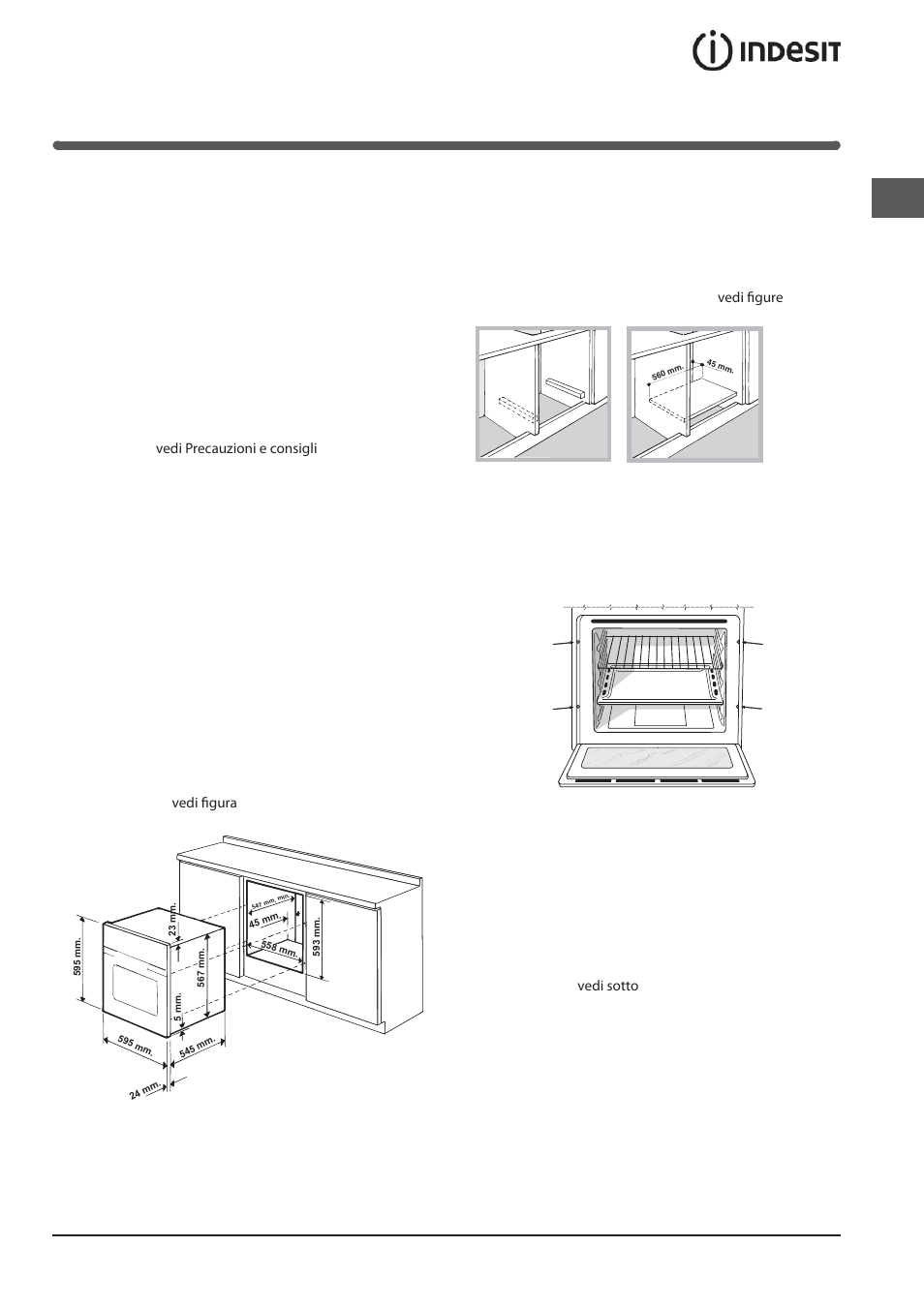 Installazione, Posizionamento, Collegamento elettrico | Indesit FIMB-51K.A-IX-(PL) User Manual | Page 3 / 84