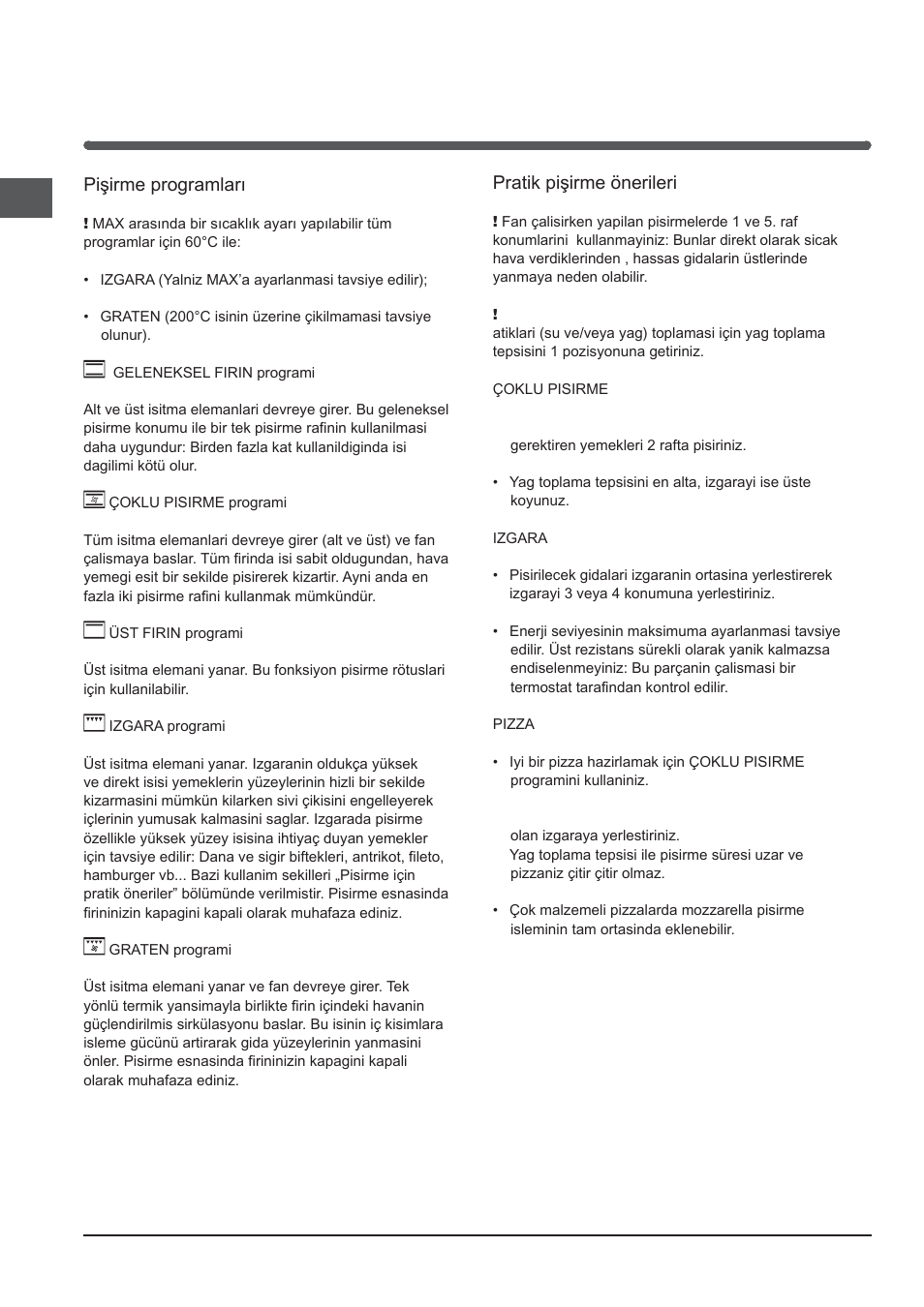 Programlar | Indesit FIMB-51K.A-IX-(PL) User Manual | Page 38 / 84