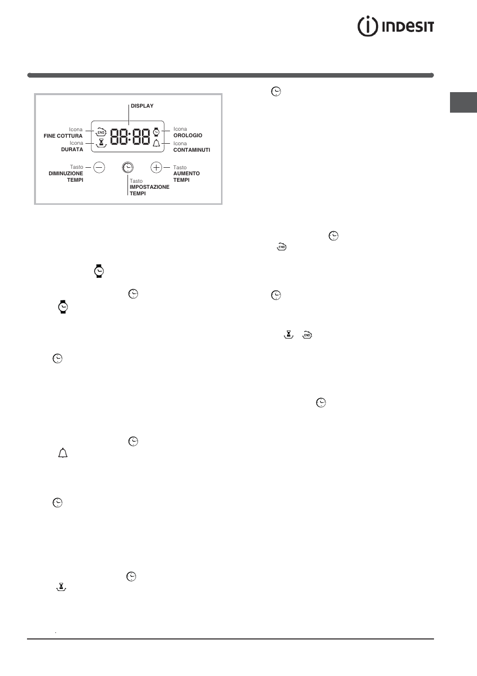 Il programmmatore di cottura elettronico | Indesit FIMB-51K.A-IX-(PL) User Manual | Page 9 / 84