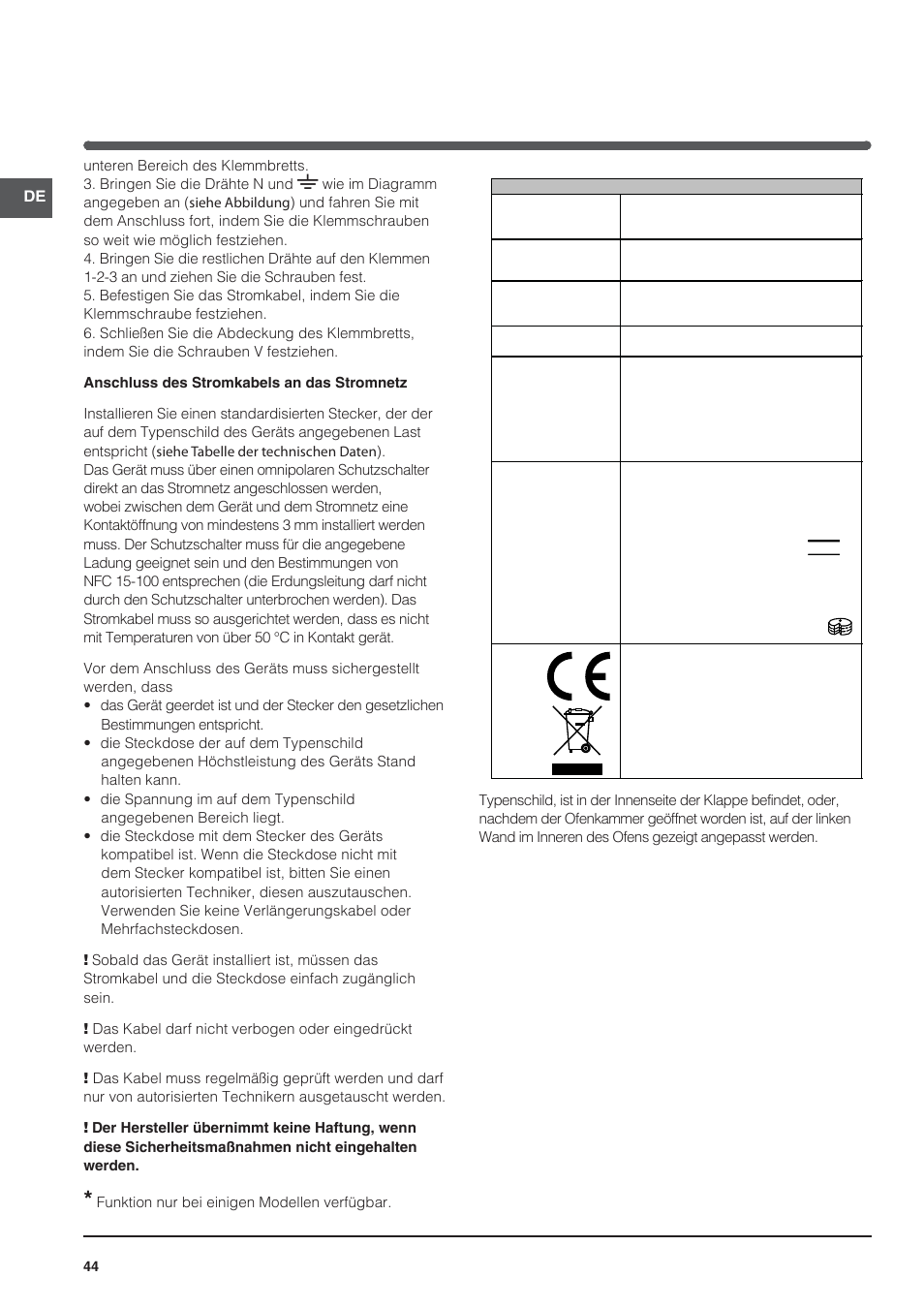 Indesit KN3C650A(X)-U-S User Manual | Page 44 / 52