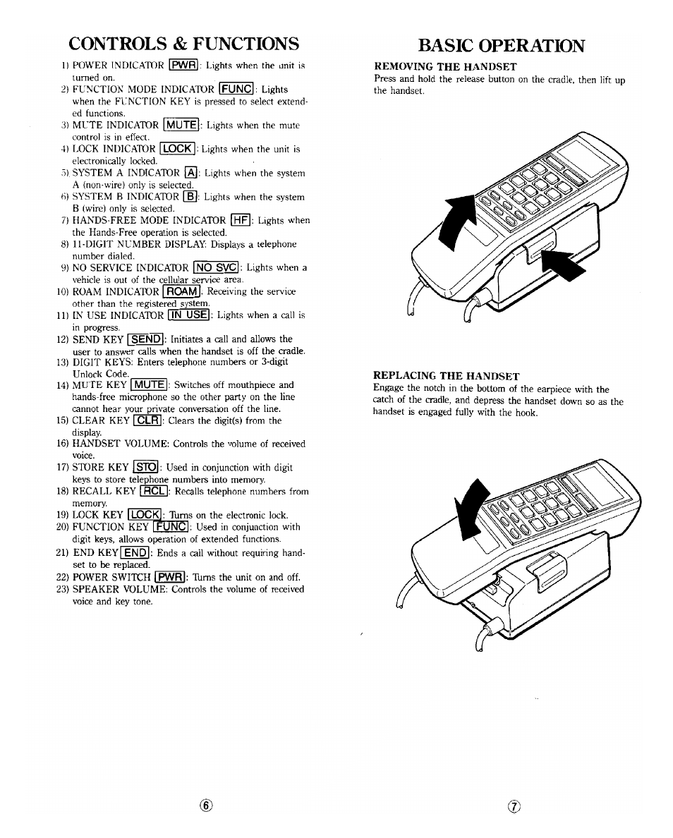 Controls & functions, Basic operation | Audiovox BC-20 User Manual | Page 4 / 10