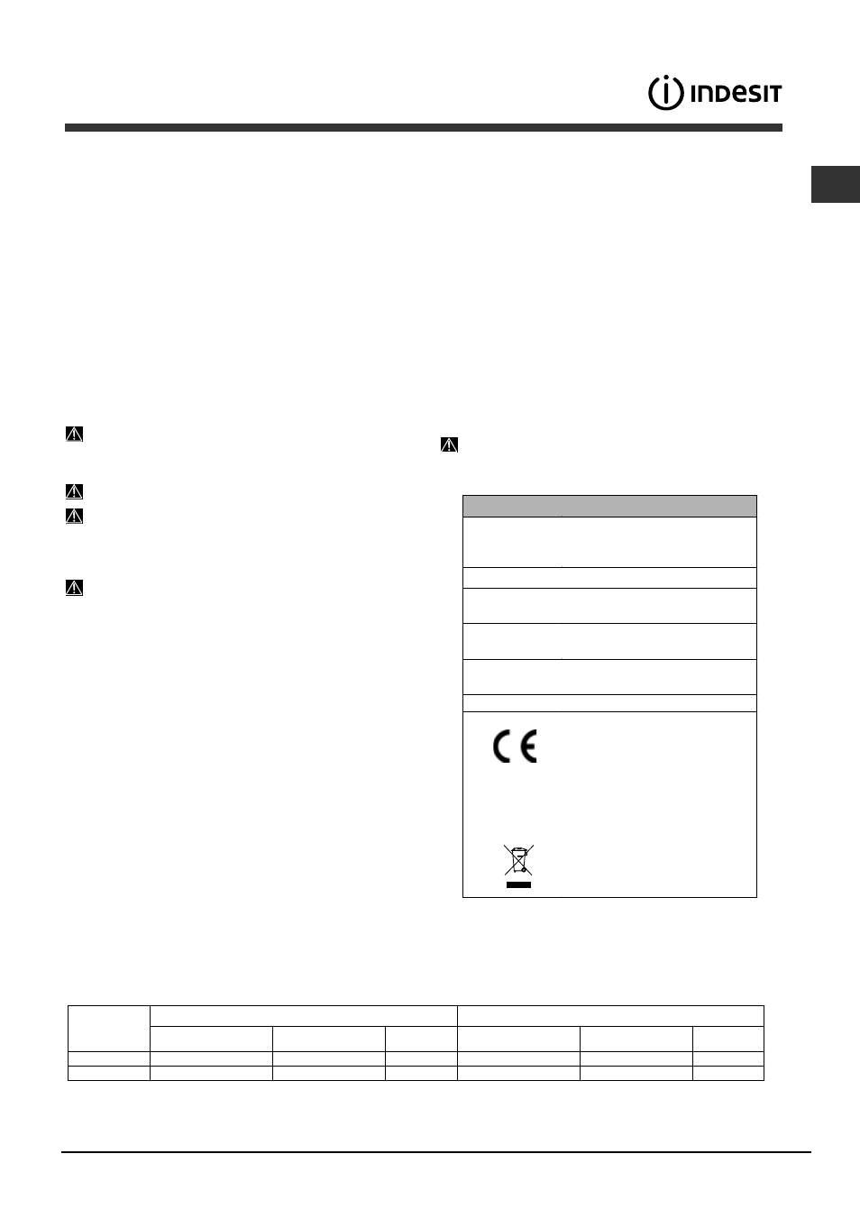 Advice regarding the first wash cycle | Indesit DFP-5841M-NX-EU User Manual | Page 3 / 84