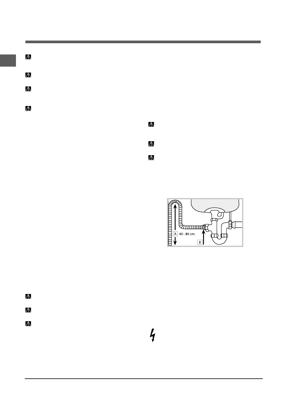 Instalación, Colocación y nivelación, Conexiones hidráulicas y eléctricas | Indesit DFP-5841M-NX-EU User Manual | Page 38 / 84