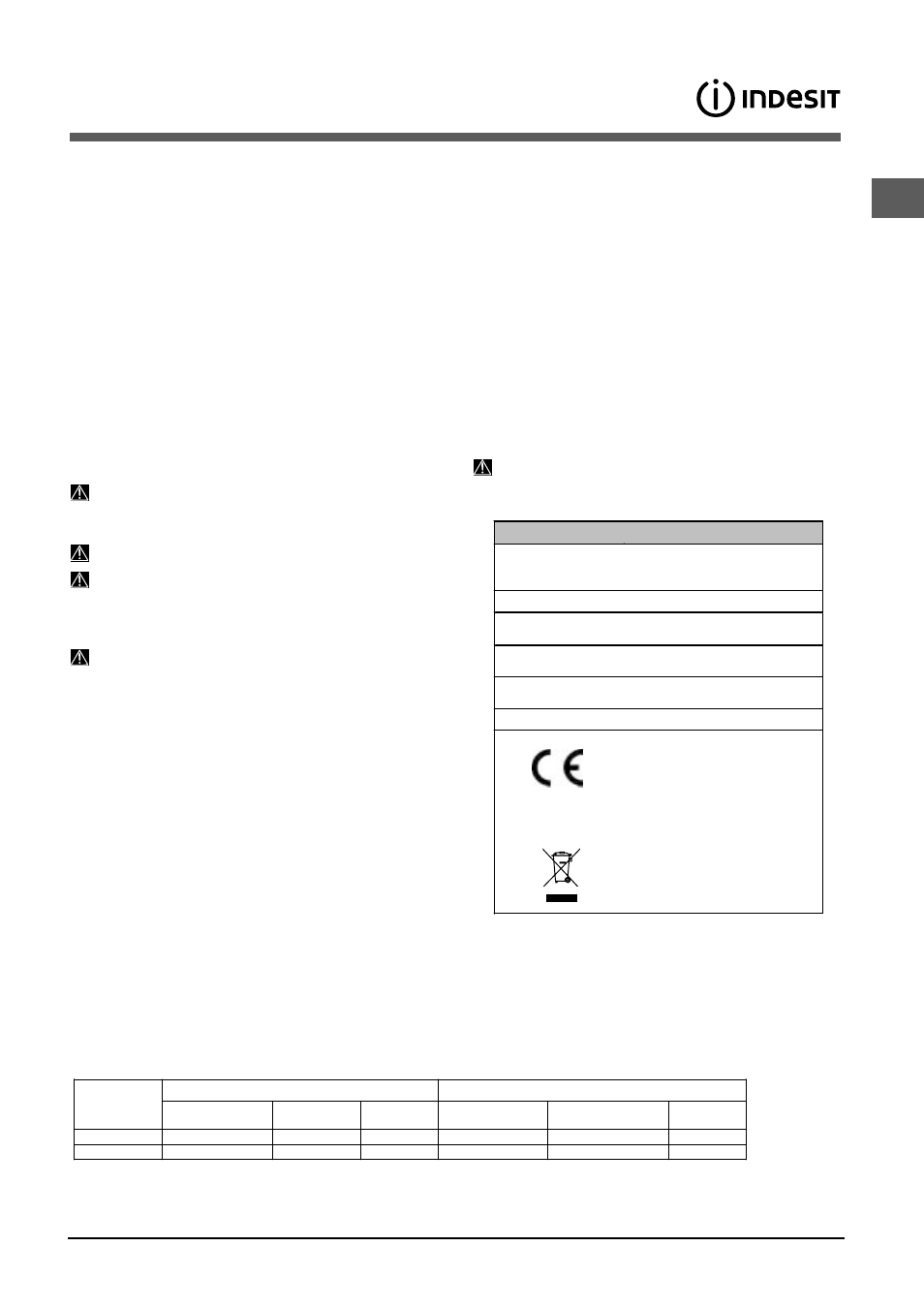 Advertências para a primeira lavagem | Indesit DFP-5841M-NX-EU User Manual | Page 51 / 84