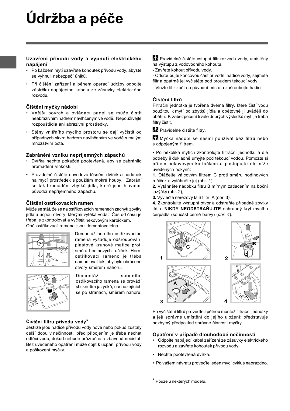 Údržba a péče | Indesit DFP-5841M-NX-EU User Manual | Page 82 / 84