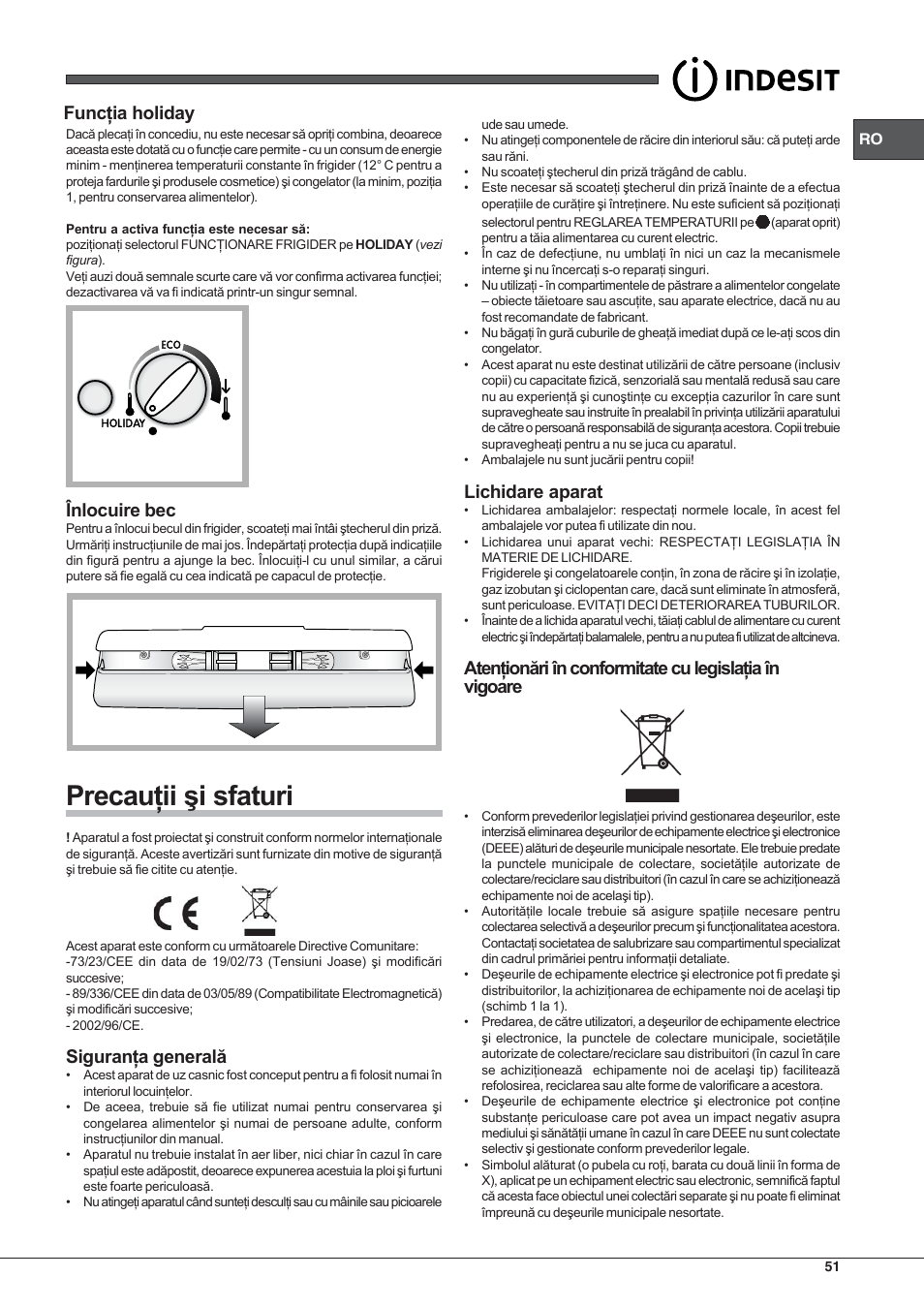 Indesit PBAA-33-F-X User Manual | Page 51 / 52
