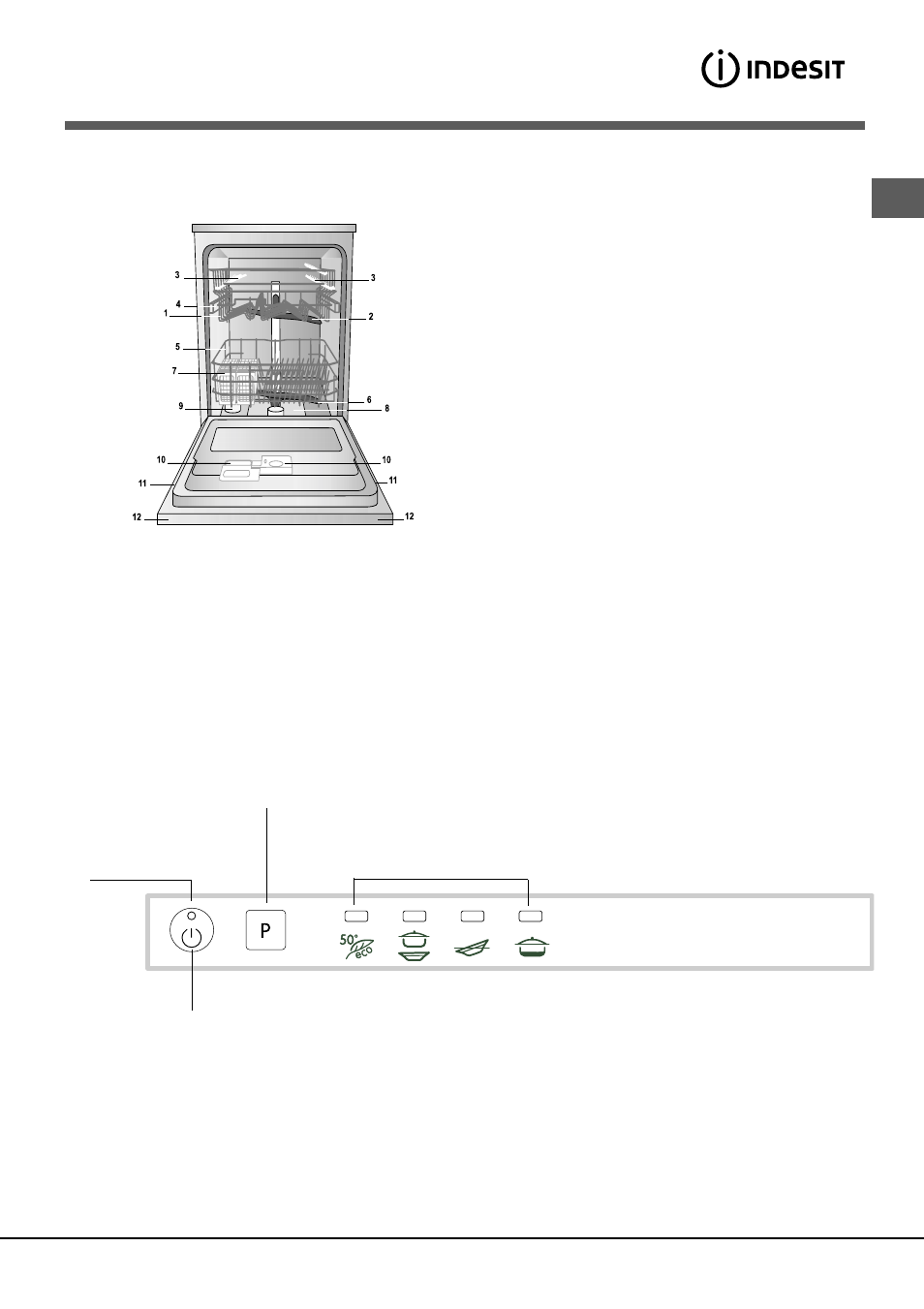 Description of the appliance | Indesit DIF-14.R User Manual | Page 15 / 80