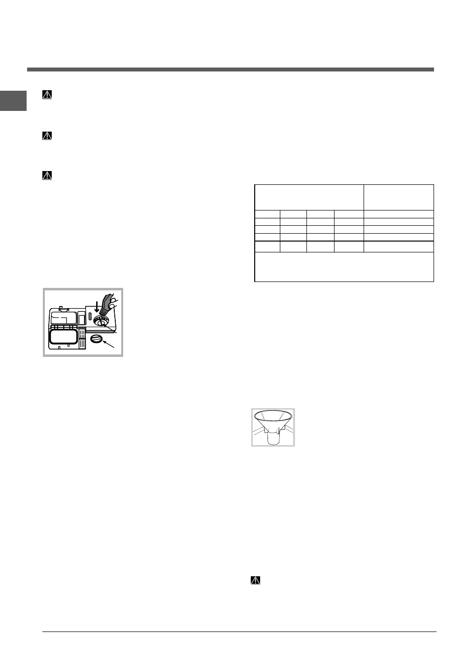 Produit de rinçage et sel régénérant, Charger le produit de rinçage, Charger le sel régénérant | Indesit DIF-14.R User Manual | Page 30 / 80
