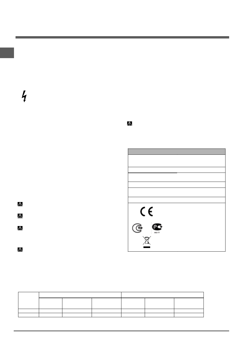 Hinweise zur ersten inbetriebnahme | Indesit DIF-14.R User Manual | Page 36 / 80
