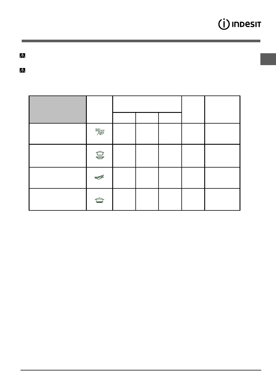 Programas | Indesit DIF-14.R User Manual | Page 51 / 80