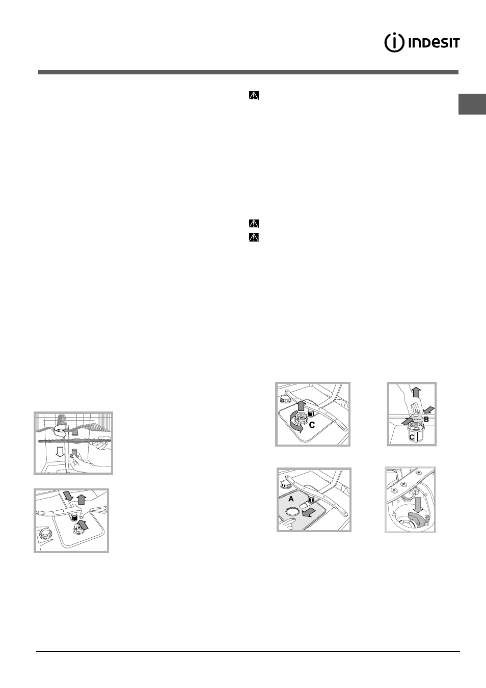 Mantenimiento y cuidados | Indesit DIF-14.R User Manual | Page 53 / 80