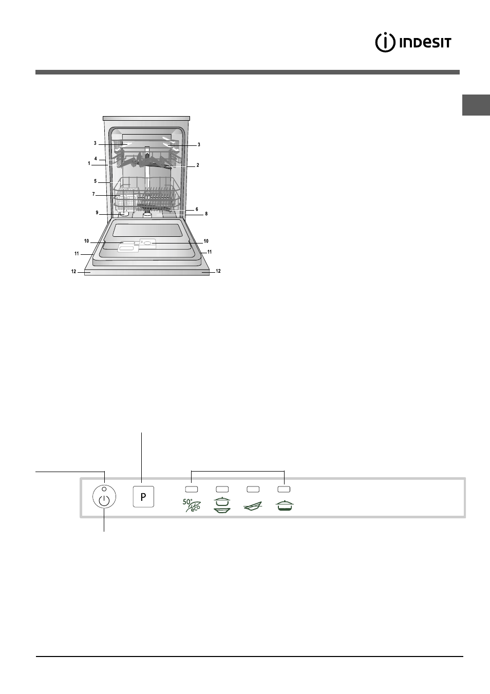Descrição do aparelho | Indesit DIF-14.R User Manual | Page 59 / 80