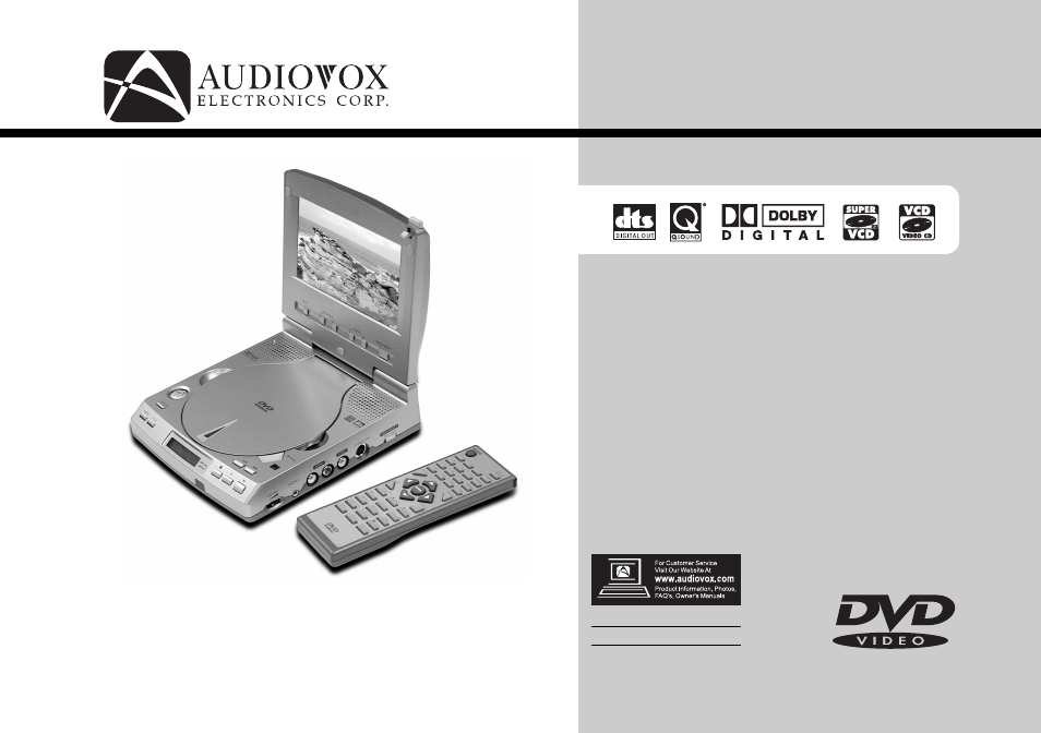 Audiovox DVD1500 User Manual | 91 pages