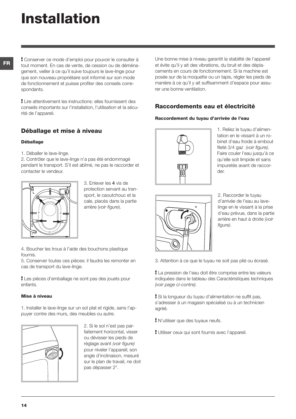 Installation | Indesit IWD-71051-C-ECO-(EU) User Manual | Page 14 / 84