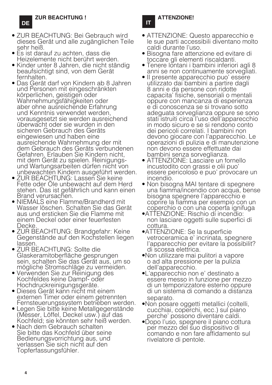 Indesit VIA 640 C User Manual | Page 4 / 84
