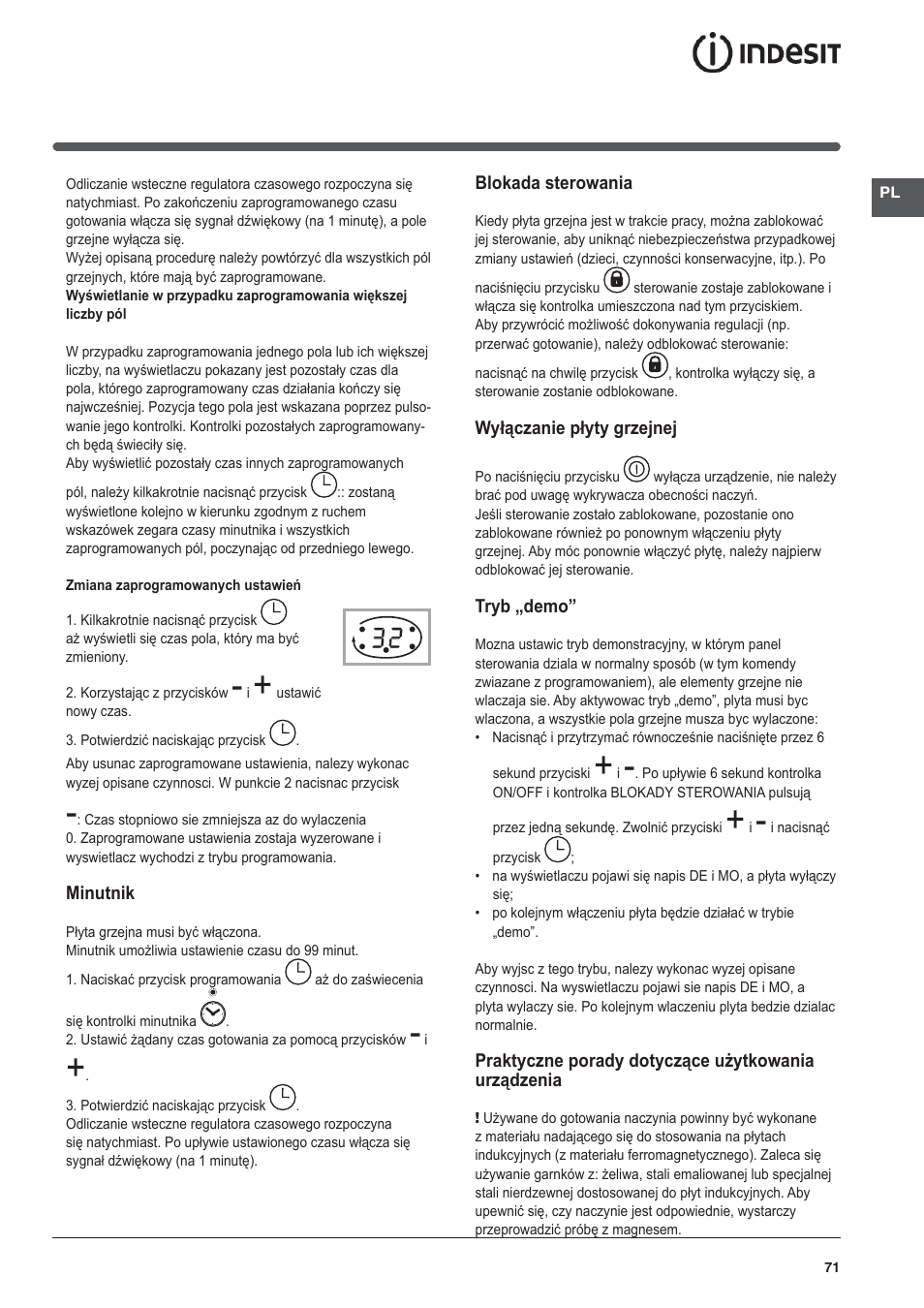 Indesit VIA 640 C User Manual | Page 71 / 84