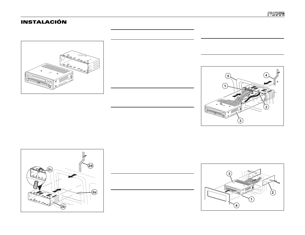 Instalación | Audiovox Phase Linear UDV7 User Manual | Page 39 / 92