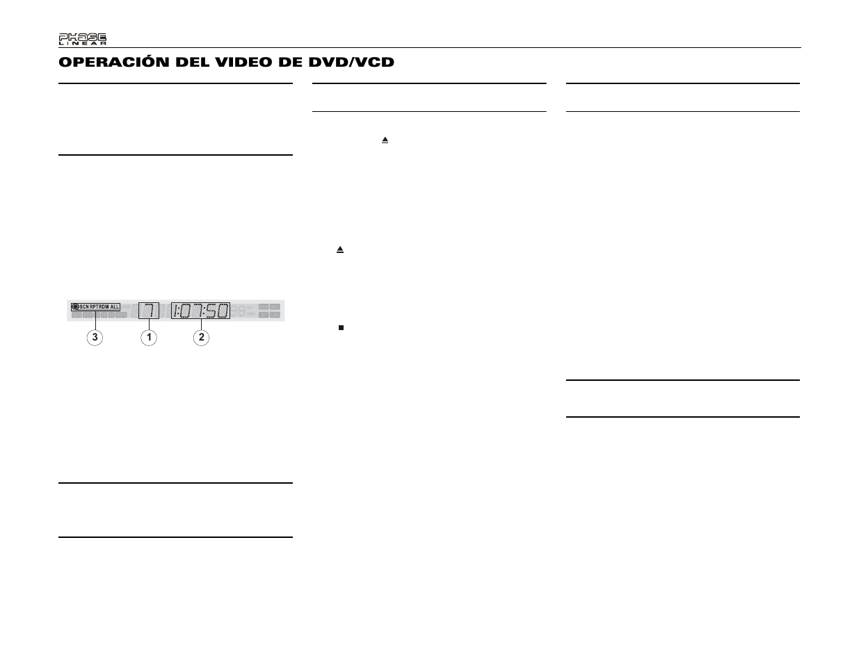 Operación del video de dvd/vcd | Audiovox Phase Linear UDV7 User Manual | Page 50 / 92