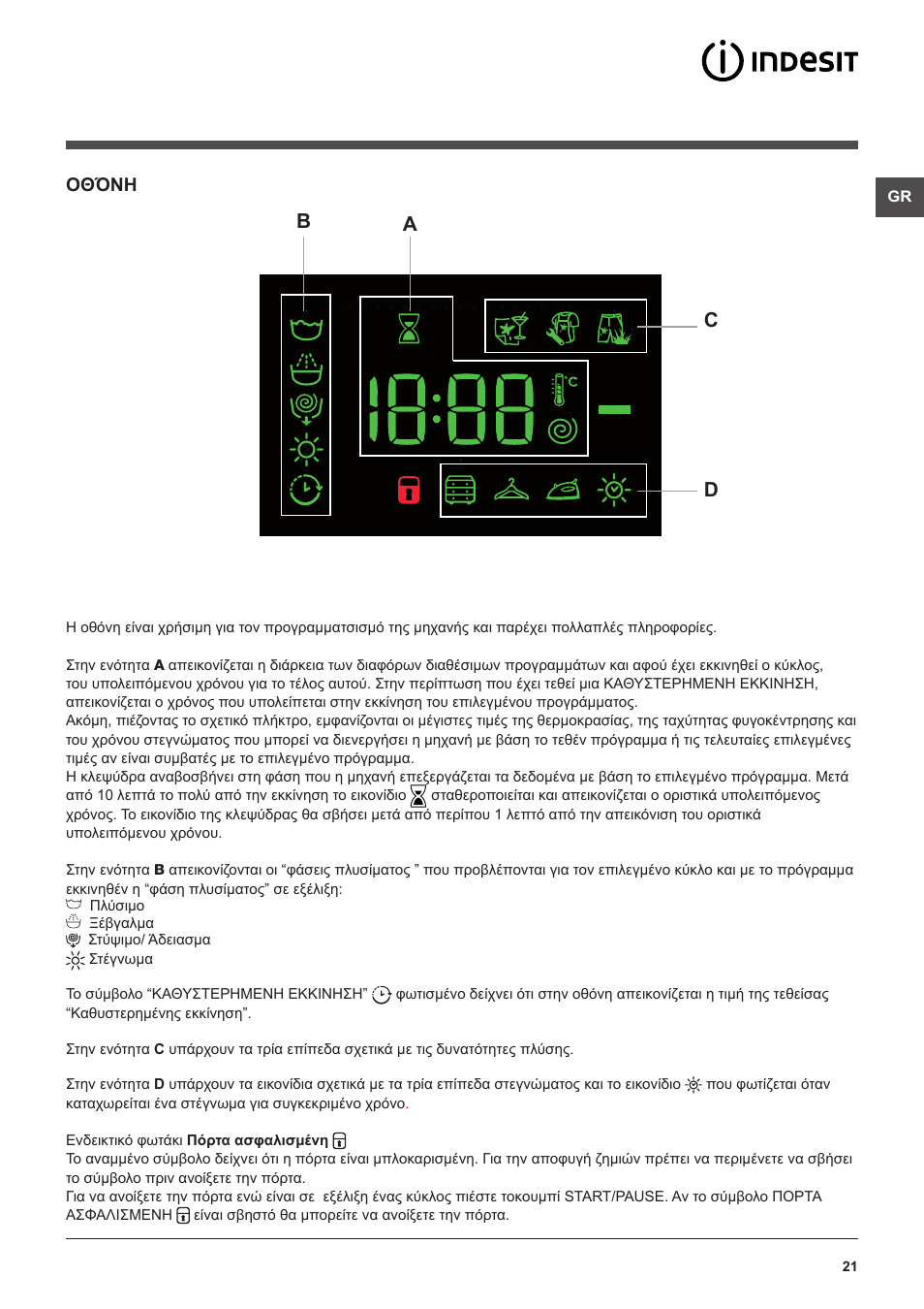 Bd a c | Indesit XWDE-961480X-WSSS-EU User Manual | Page 21 / 44