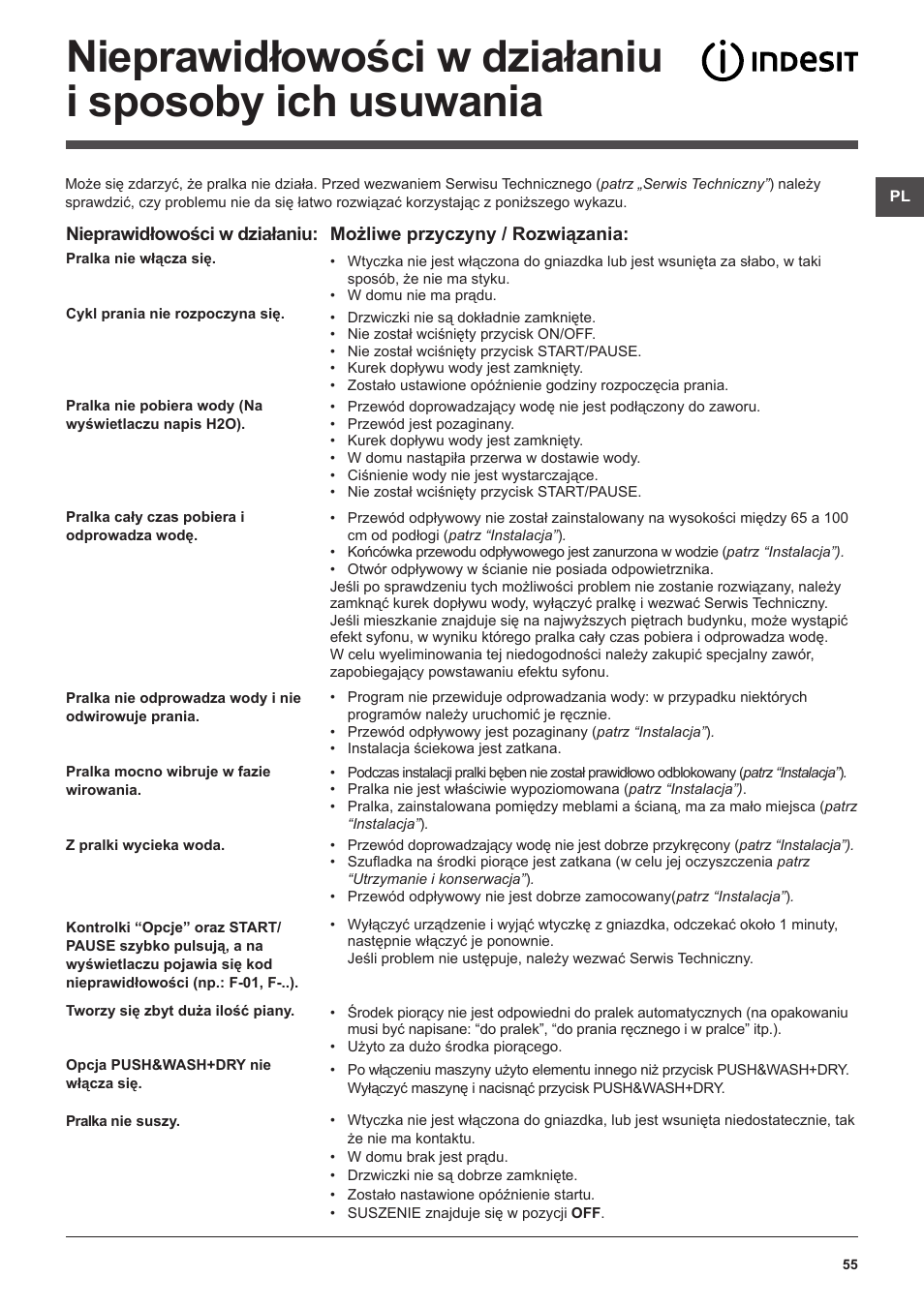 Indesit XWDE-861480X-W-EU User Manual | Page 55 / 84