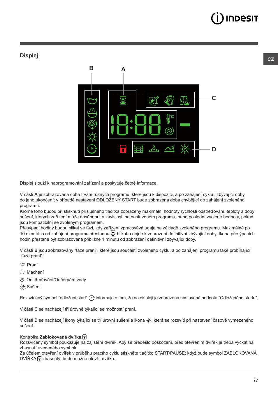 Bd a c | Indesit XWDE-861480X-W-EU User Manual | Page 77 / 84