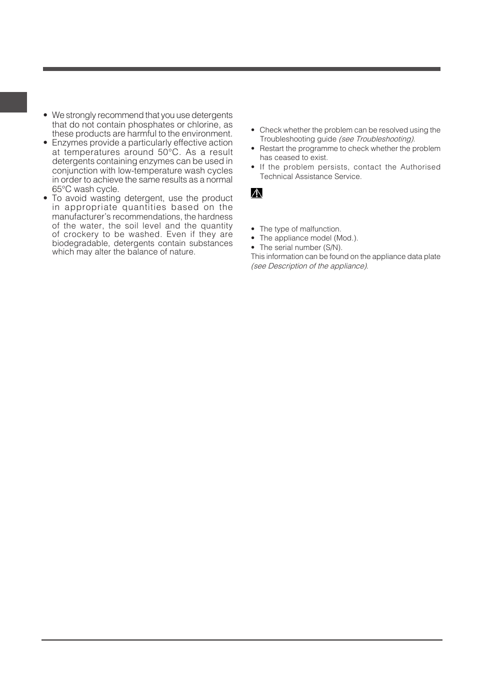 Assistance | Indesit DPG-16B1-A-NX-EU User Manual | Page 18 / 84