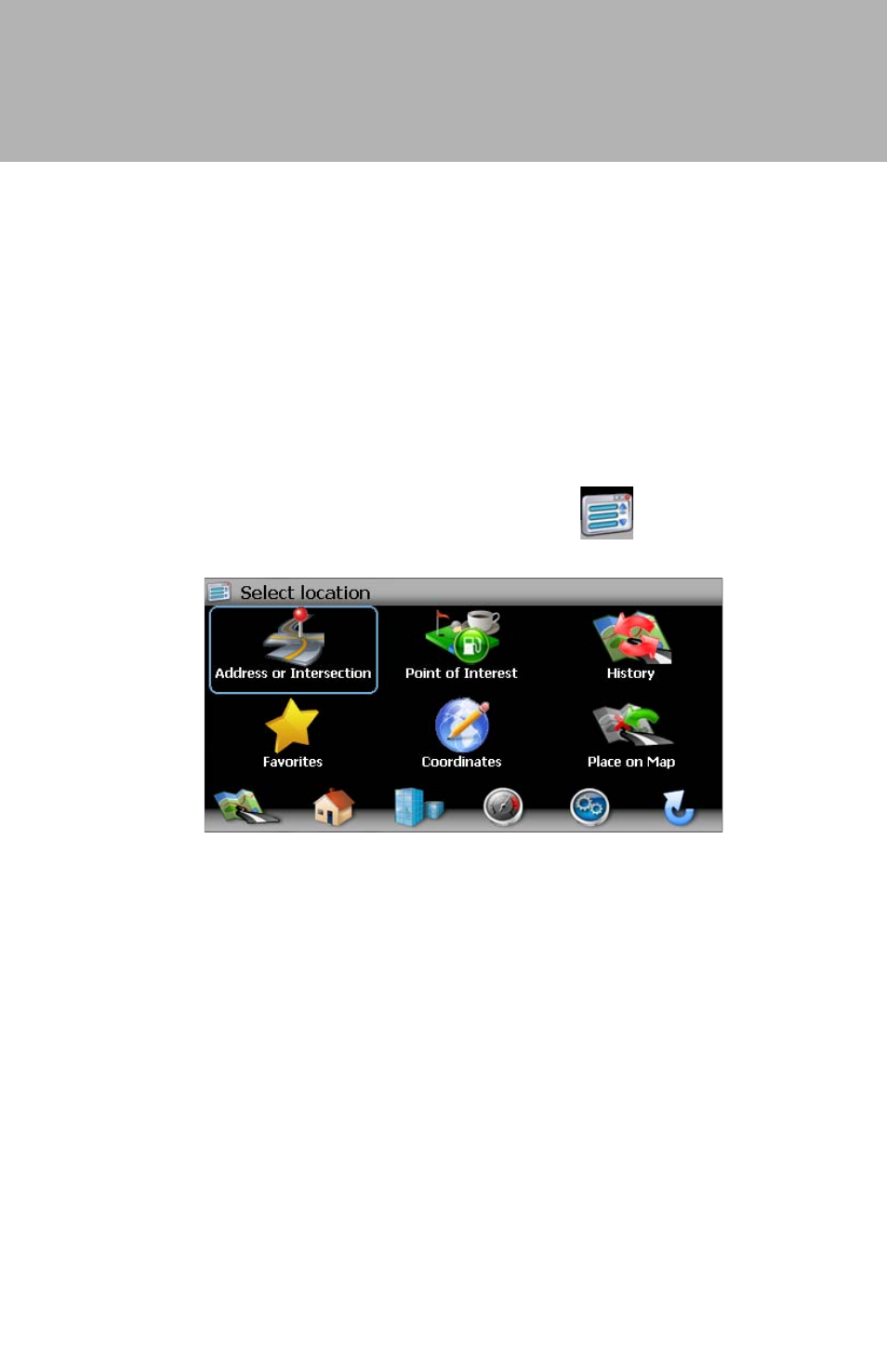 Horizon navmate 5, Selecting a destination | Audiovox ADVUV630 User Manual | Page 17 / 61