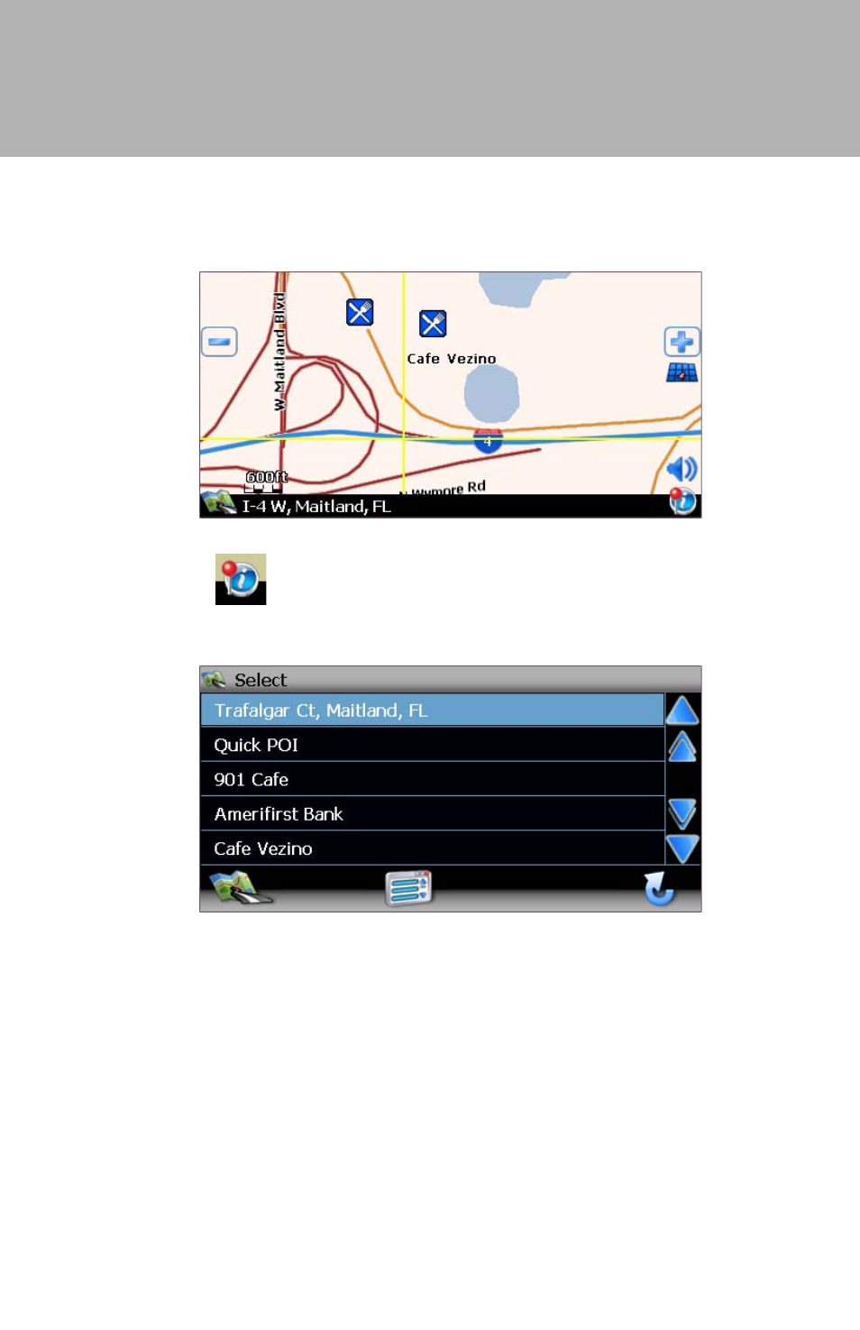 Horizon navmate 5 | Audiovox ADVUV630 User Manual | Page 21 / 61