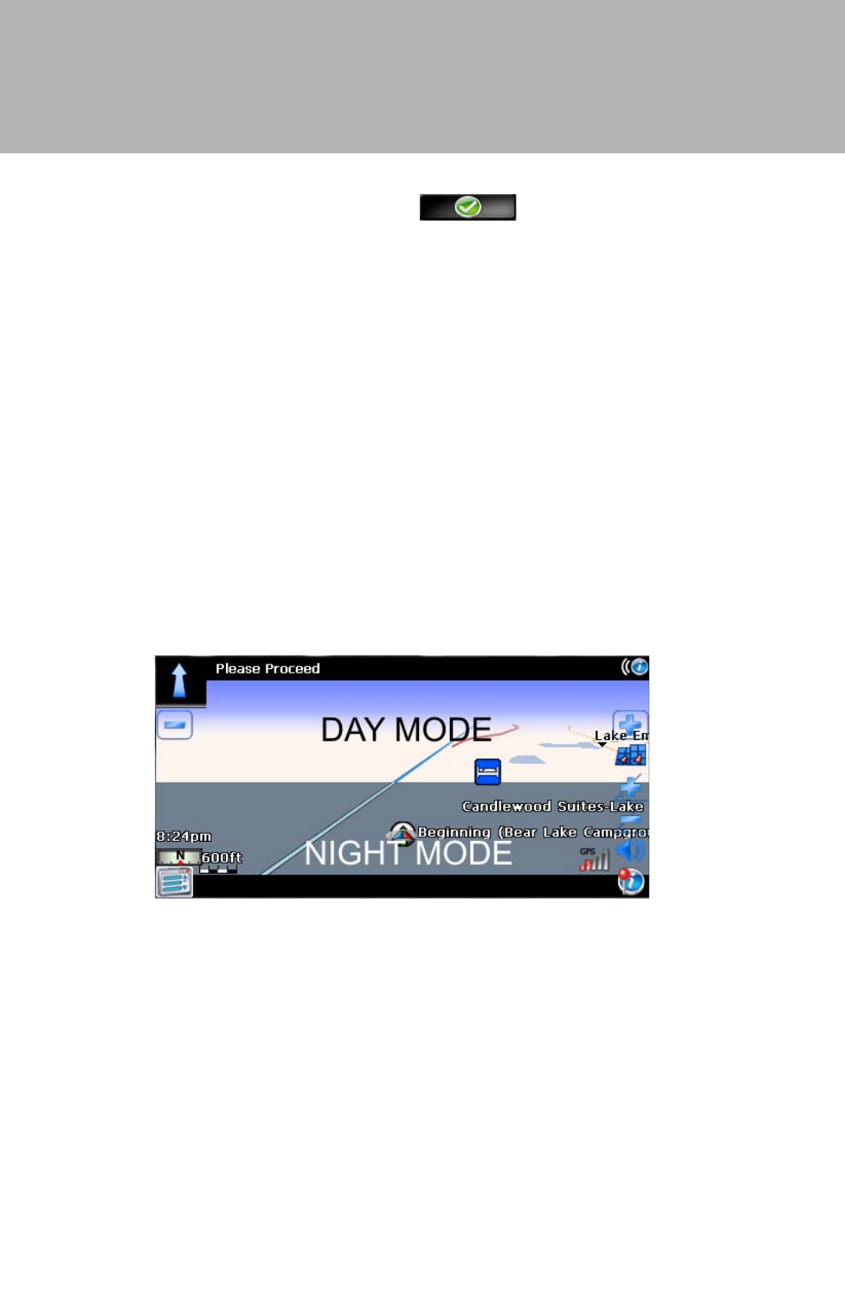 Horizon navmate 5, Night mode | Audiovox ADVUV630 User Manual | Page 56 / 61