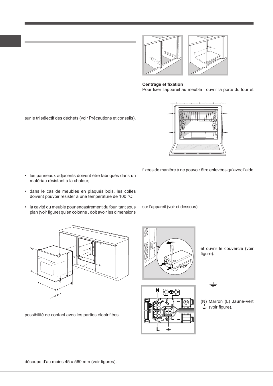 Installation, Positionnement, Raccordement électrique | Indesit FIMS531J-K.A-IX-(EE) User Manual | Page 28 / 84