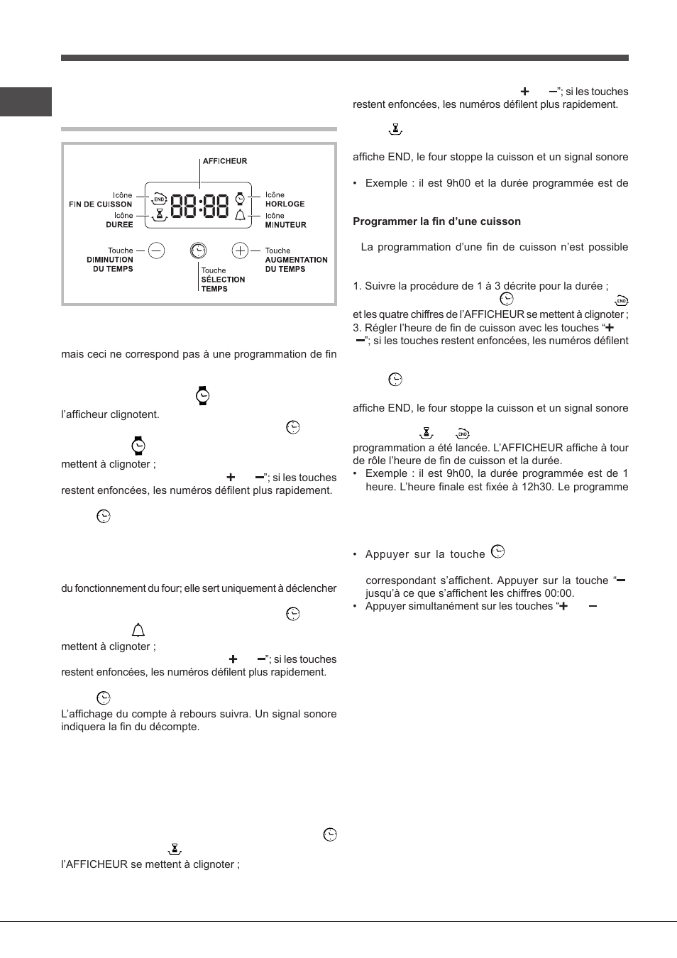 Le programmateur électronique | Indesit FIMS531J-K.A-IX-(EE) User Manual | Page 32 / 84