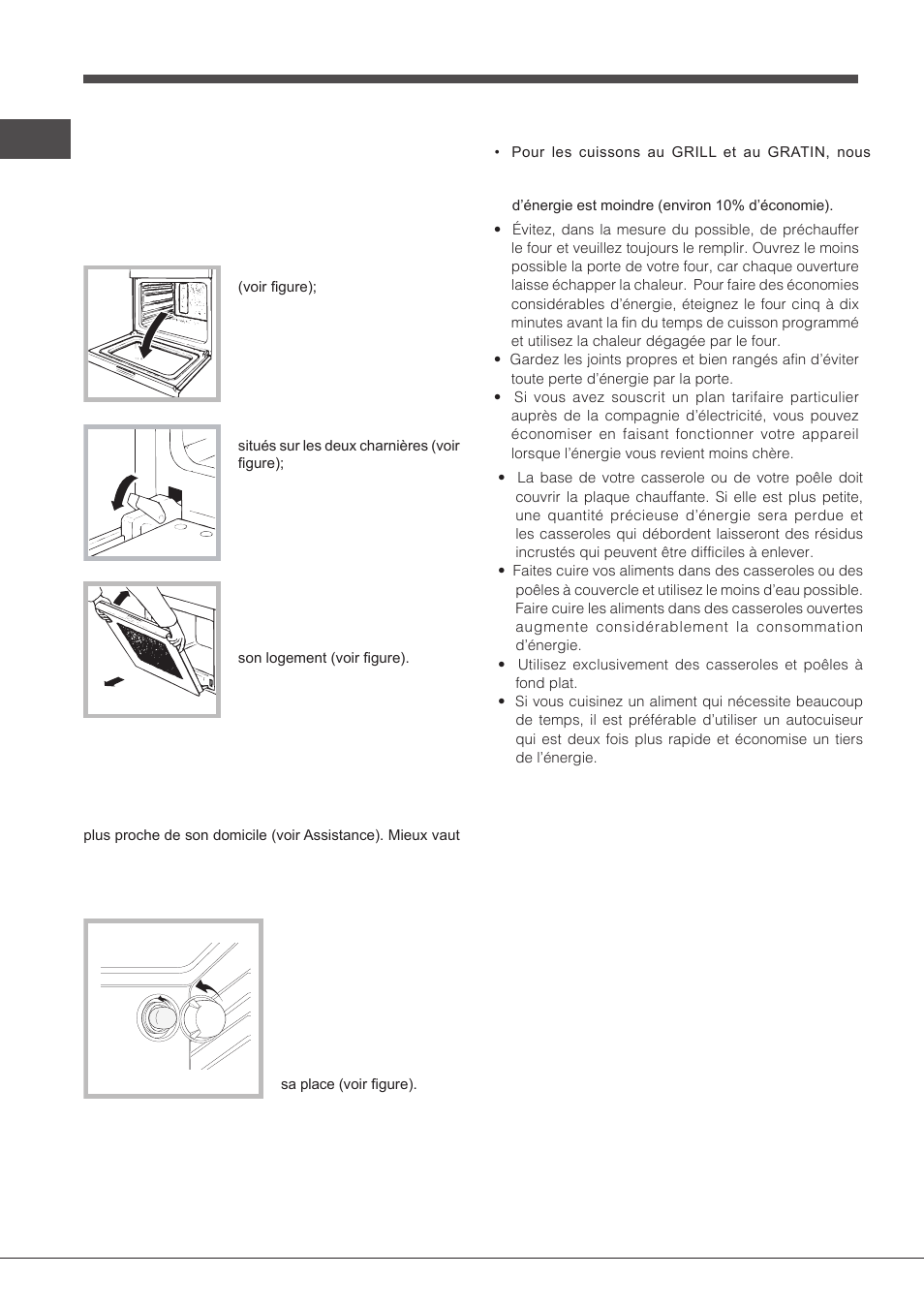 Nettoyage de la porte, Remplacement de l’ampoule d’éclairage, Economies et respect de l’environnement | Indesit FIMS531J-K.A-IX-(EE) User Manual | Page 34 / 84