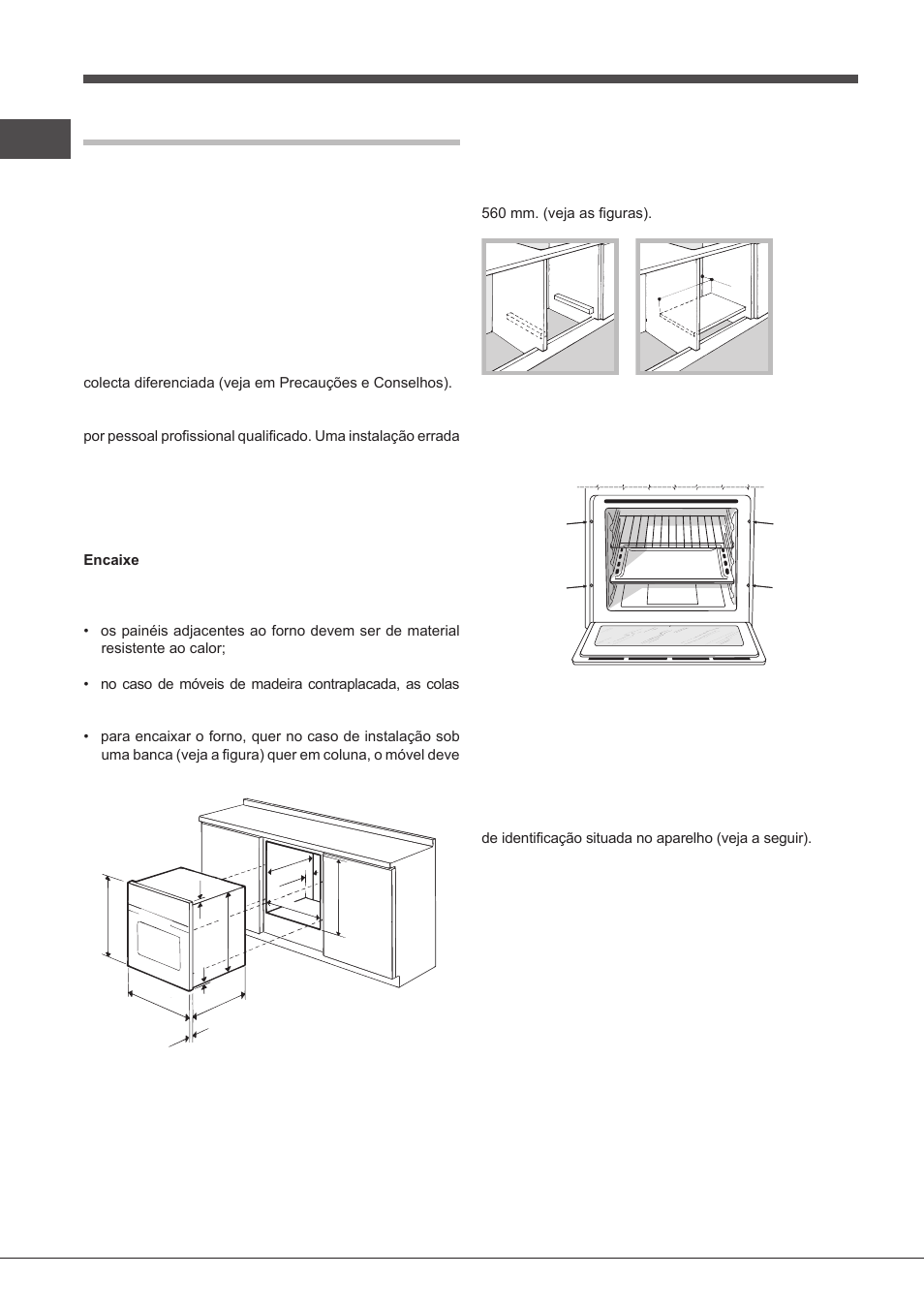 Instalação, Posicionamento, Ligação eléctrica | Indesit FIMS531J-K.A-IX-(EE) User Manual | Page 42 / 84
